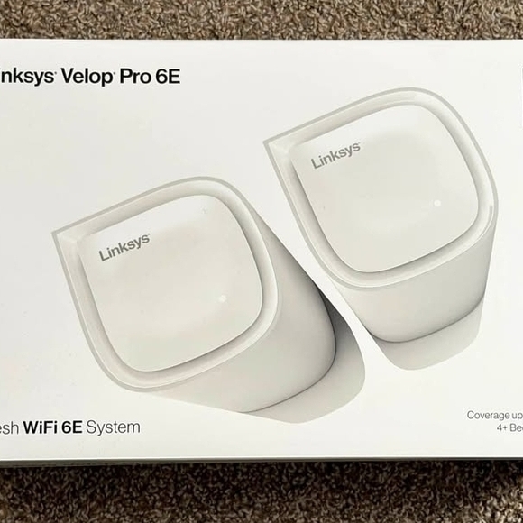 Linksys Velop Pro 6E Wireless Router - White 2 Pack
